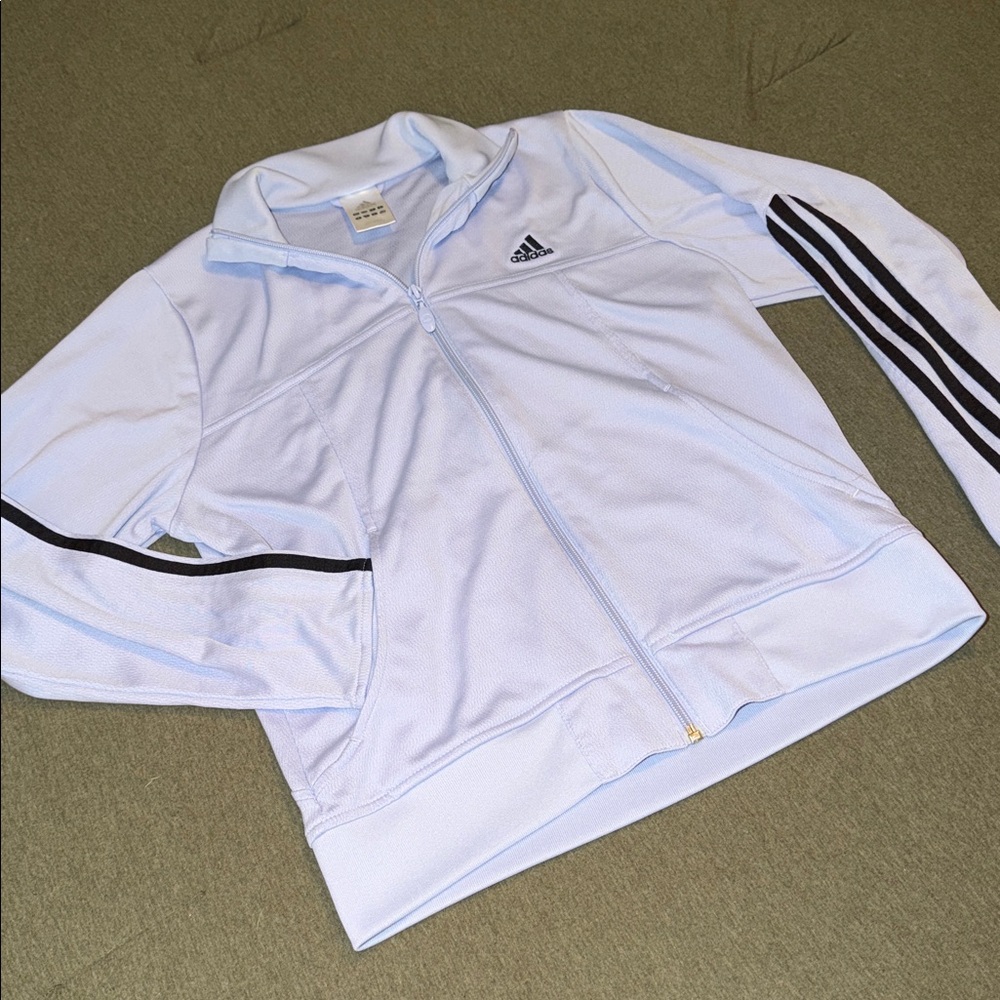 Adidas light lavender track jacket women’s Medium